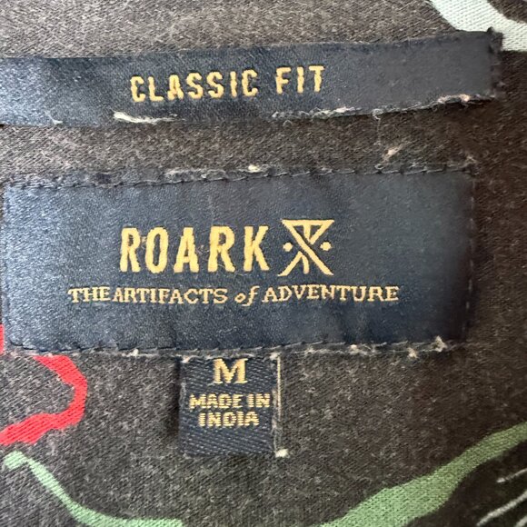 Roark Gonzo Creatures Shirt \\ Men Medium //  Black Short Sleeve Classic Fit - Picture 7 of 9